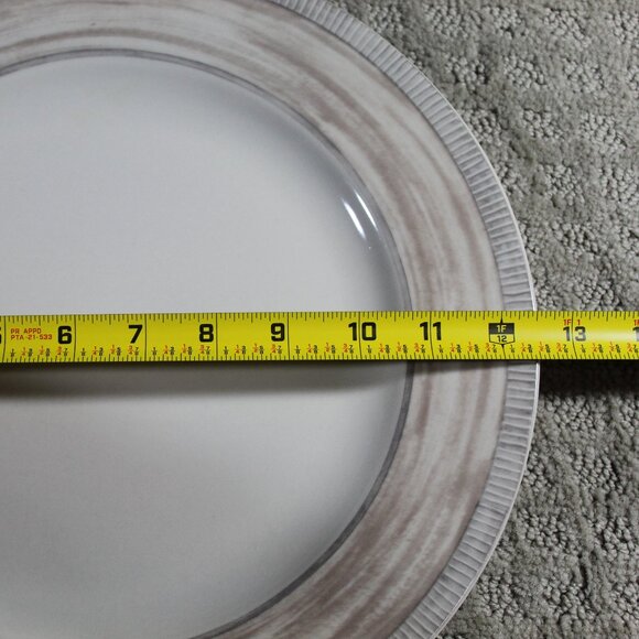 PTS International Interiors SANDSTONE Genuine Stoneware 12.5" Serving Platter - Picture 4 of 4